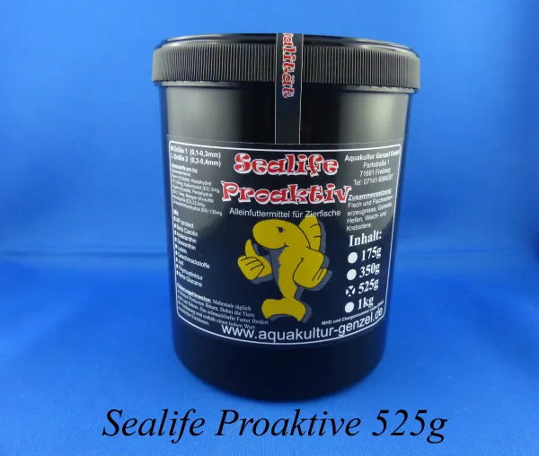Sealife Proaktiv Fisch Aufzuchtfutter in der 525g Dose für Aquariumfische Sealife Proaktiv Fisch Aufzuchtfutter in der 525g Dose für Aquariumfische
